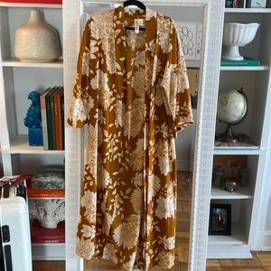 Nordstrom burnt orange open jacket